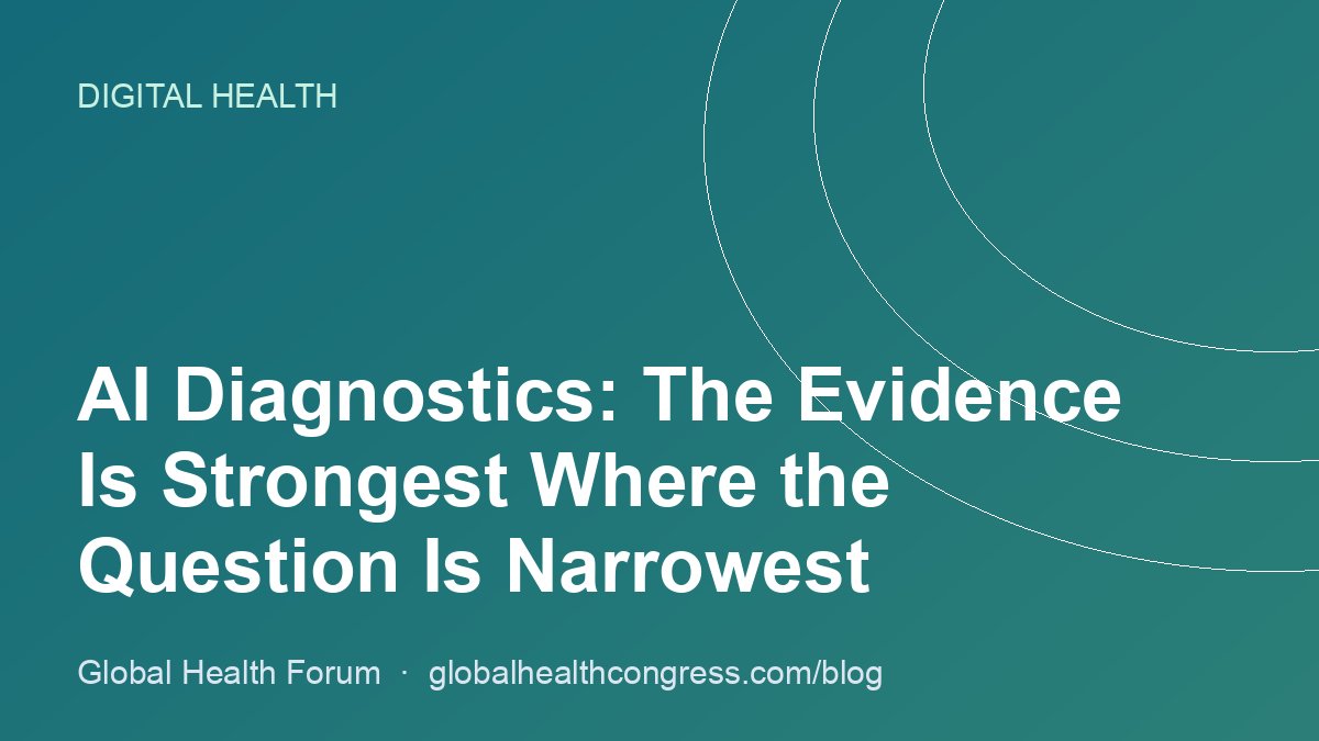 AI Diagnostics: The Evidence Is Strongest Where the Question Is Narrowest