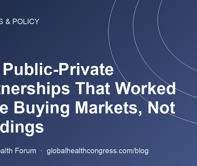 The Public-Private Partnerships That Worked Were Buying Markets, Not Buildings