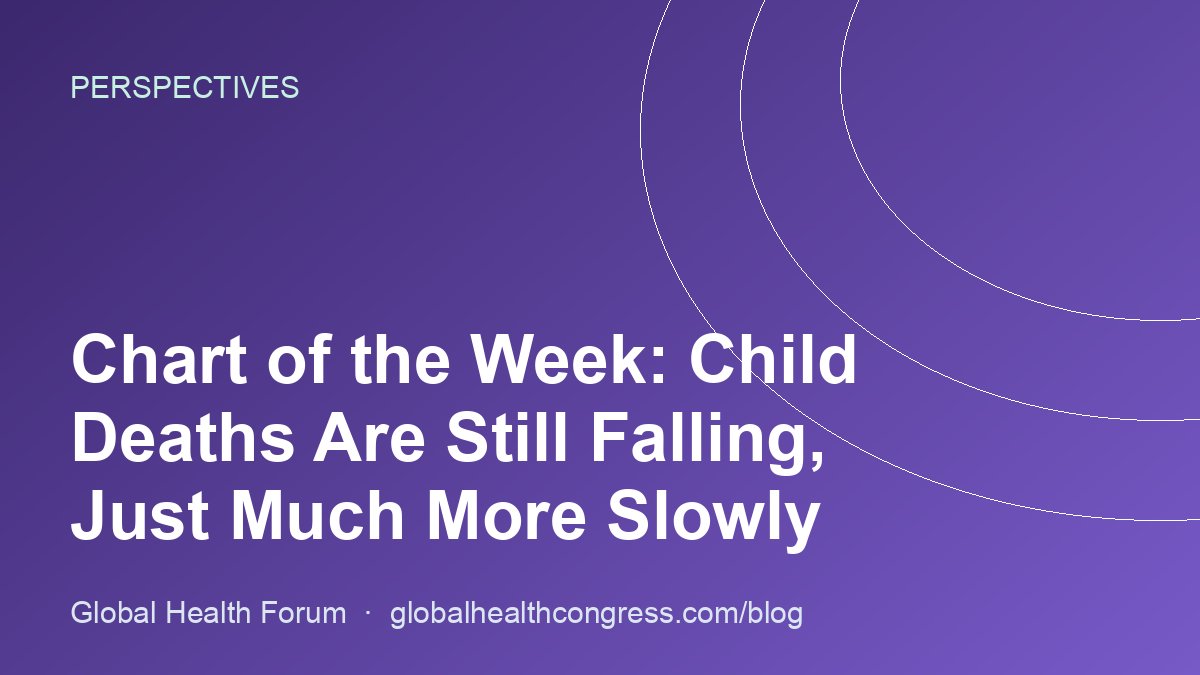 Chart of the Week: Child Deaths Are Still Falling, Just Much More Slowly