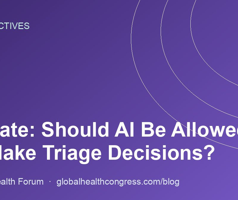 Debate: Should AI Be Allowed to Make Triage Decisions?