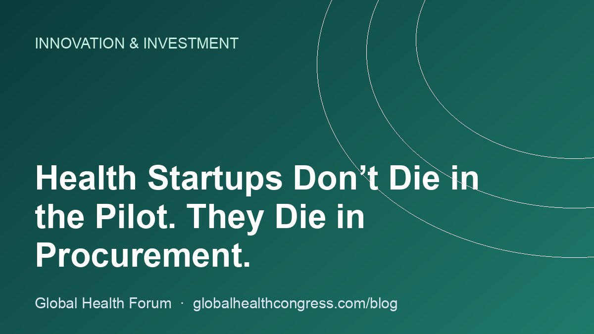 Health Startups Don’t Die in the Pilot. They Die in Procurement.