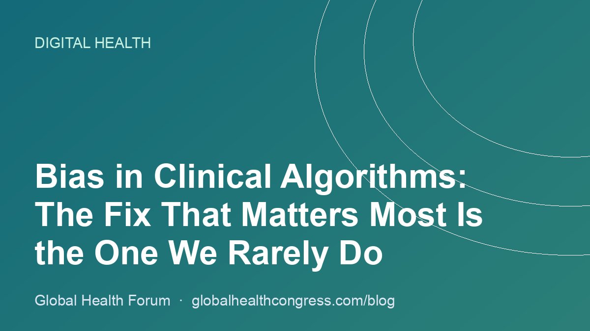 Bias in Clinical Algorithms: The Fix That Matters Most Is the One We Rarely Do