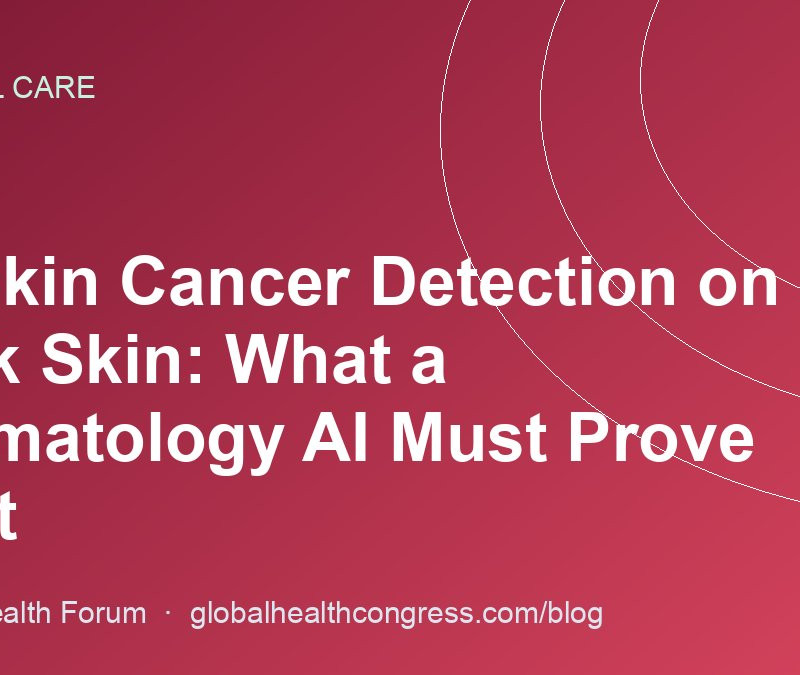 AI Skin Cancer Detection on Dark Skin: What a Dermatology AI Must Prove First