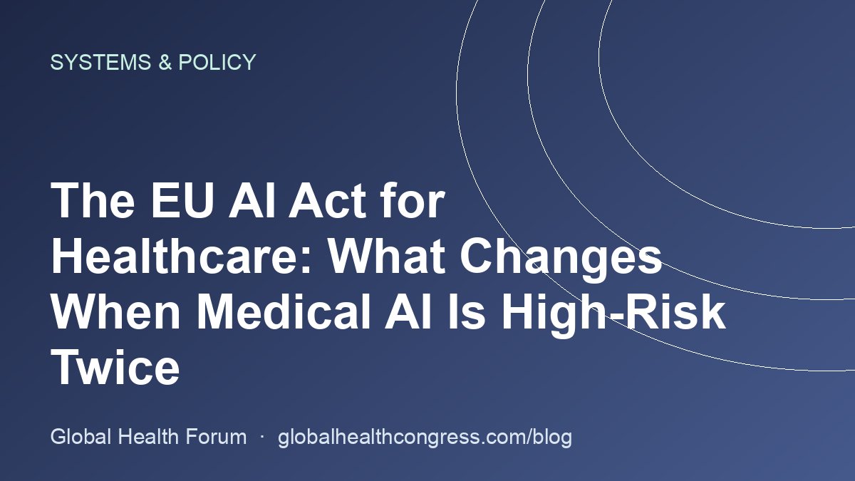 The EU AI Act for Healthcare: What Changes When Medical AI Is High-Risk Twice