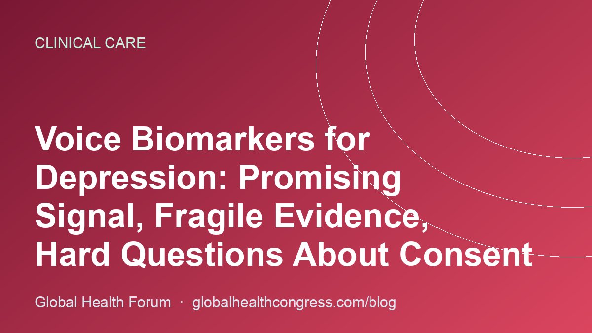 Voice Biomarkers for Depression: Promising Signal, Fragile Evidence, Hard Questions About Consent