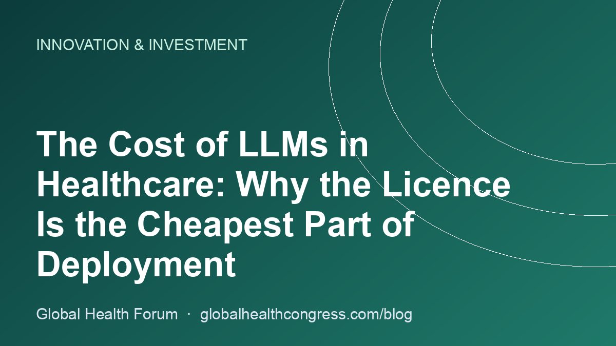 The Cost of LLMs in Healthcare: Why the Licence Is the Cheapest Part of Deployment