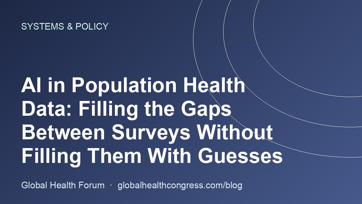AI in Population Health Data: Filling the Gaps Between Surveys Without Filling Them With Guesses