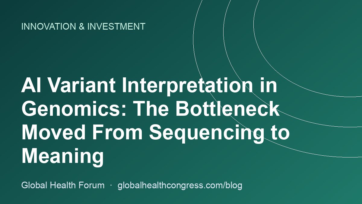 AI Variant Interpretation in Genomics: The Bottleneck Moved From Sequencing to Meaning