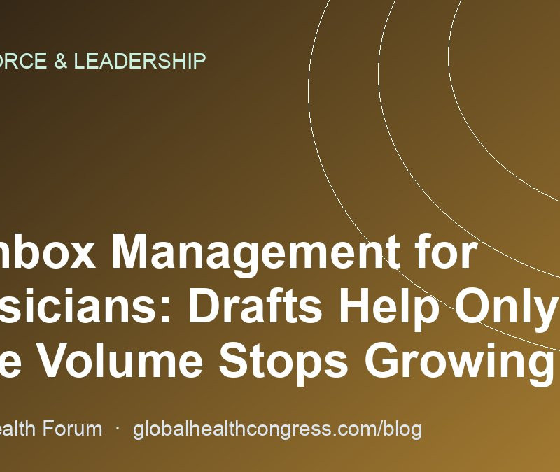 AI Inbox Management for Physicians: Drafts Help Only If the Volume Stops Growing