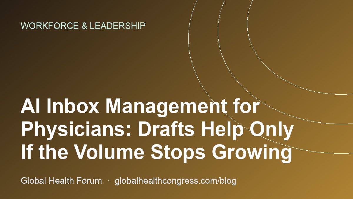AI Inbox Management for Physicians: Drafts Help Only If the Volume Stops Growing