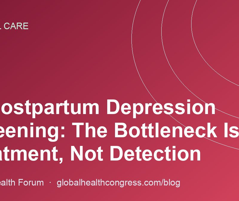 AI Postpartum Depression Screening: The Bottleneck Is Treatment, Not Detection